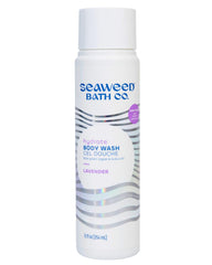 Seaweed Bath Co. Hydrate lavender bottle delivers gentle cleansing with hydrating moisture.
