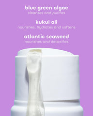 Seaweed Bath Co. Hydrate lavender lather emphasizes rich foam and gentle cleansing.