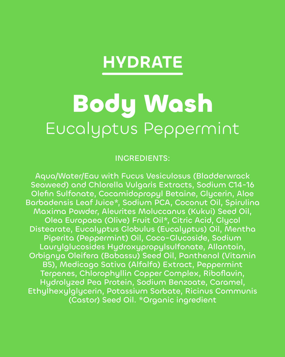 Eucalyptus peppermint scent adds a refreshing routine