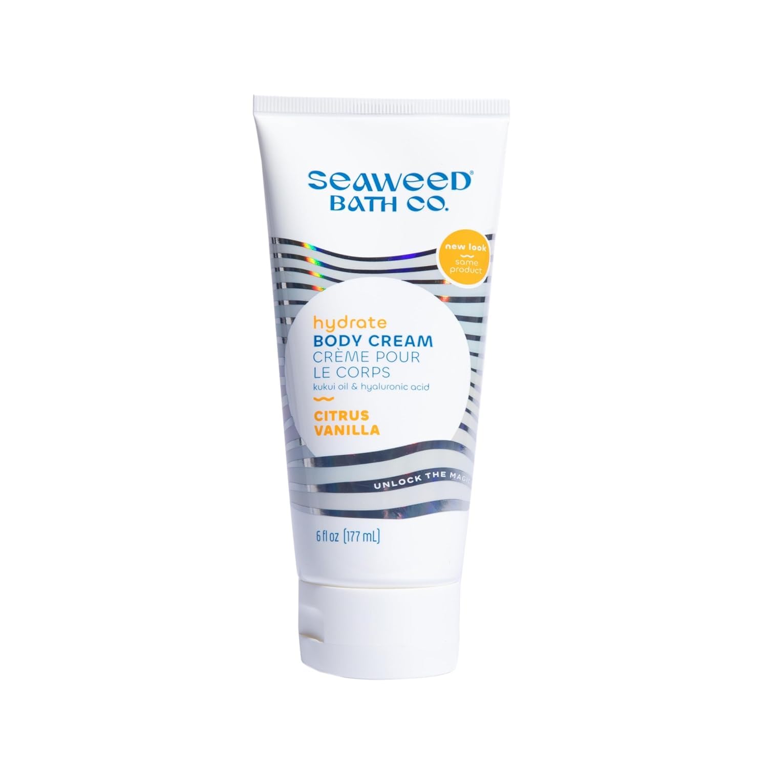 The Seaweed Bath Co. hydrating body cream in citrus vanilla fragrance for nourished, soft skin