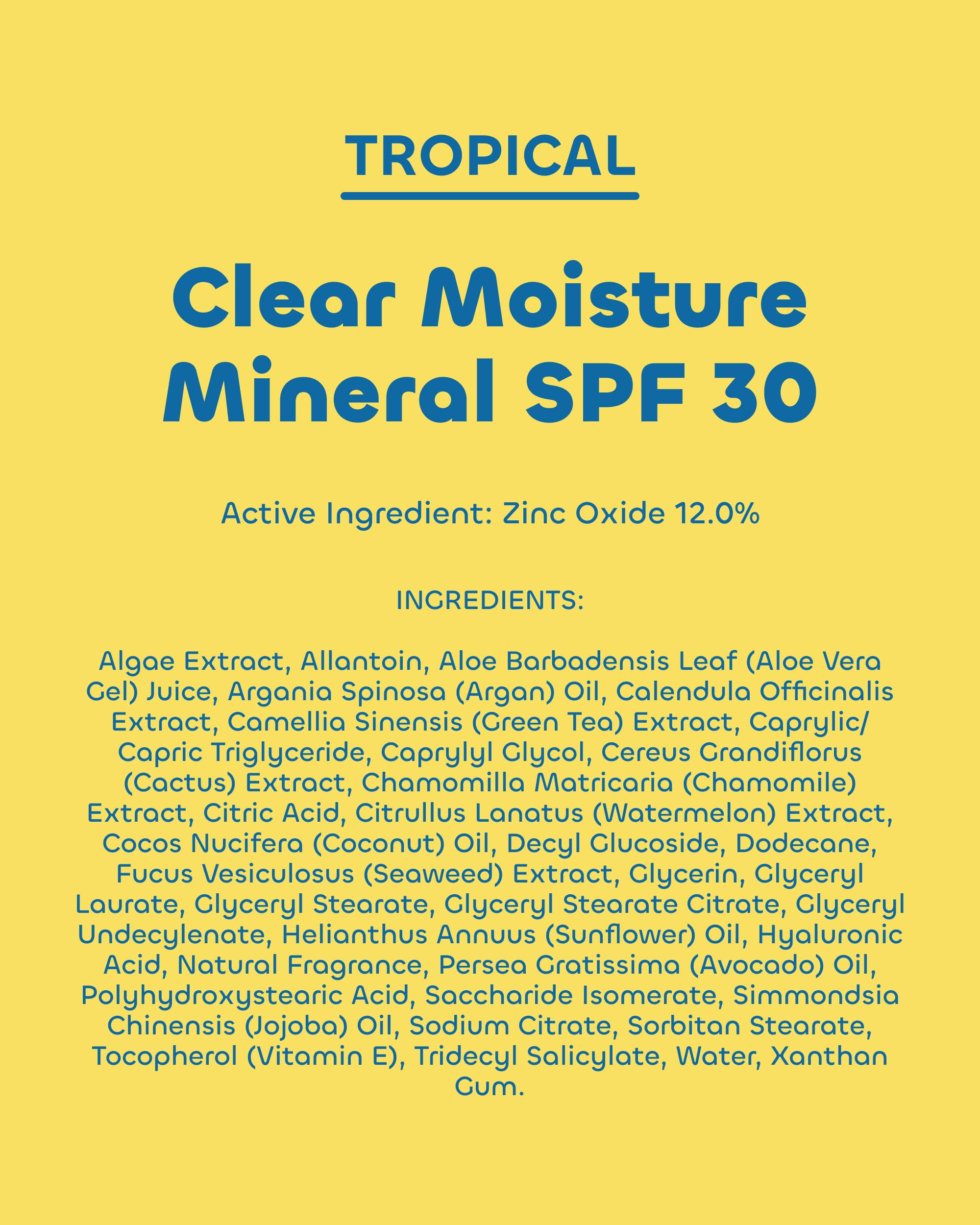 The Seaweed Bath Co. water resistance up to 80 minutes with SPF 30.