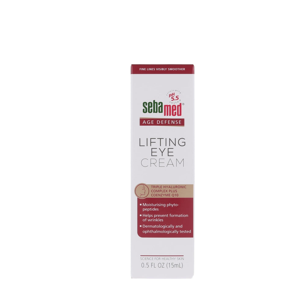 SEBAMED eye cream application swatch demonstrating quick absorption and hydration