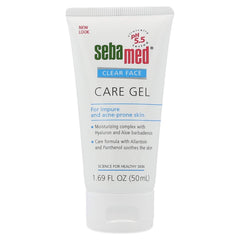 SEBAMED Clear Face Care Gel 50ml bottle showing lightweight hydration.