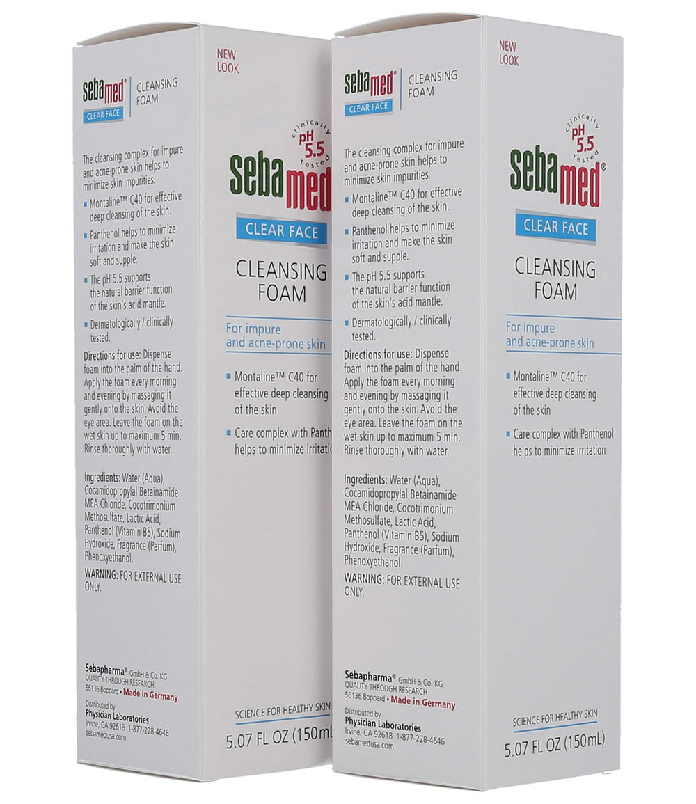 Coconut oil-based Montaline C40 ingredient supporting complexion with Sebamed.