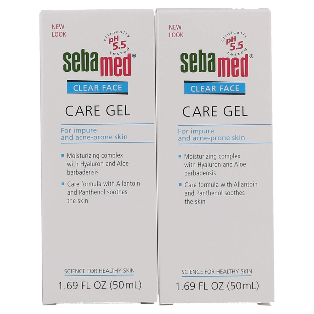 SEBAMED Clear Face Gel application on face demonstrating gentle cleansing and hydration.