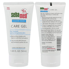 SEBAMED Clear Face Gel texture closeup showing lightweight, non-greasy formula.