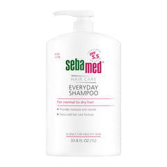 SEBAMED Everyday Shampoo bottle-front showing a gentle, pH-balanced cleanse for sensitive scalps