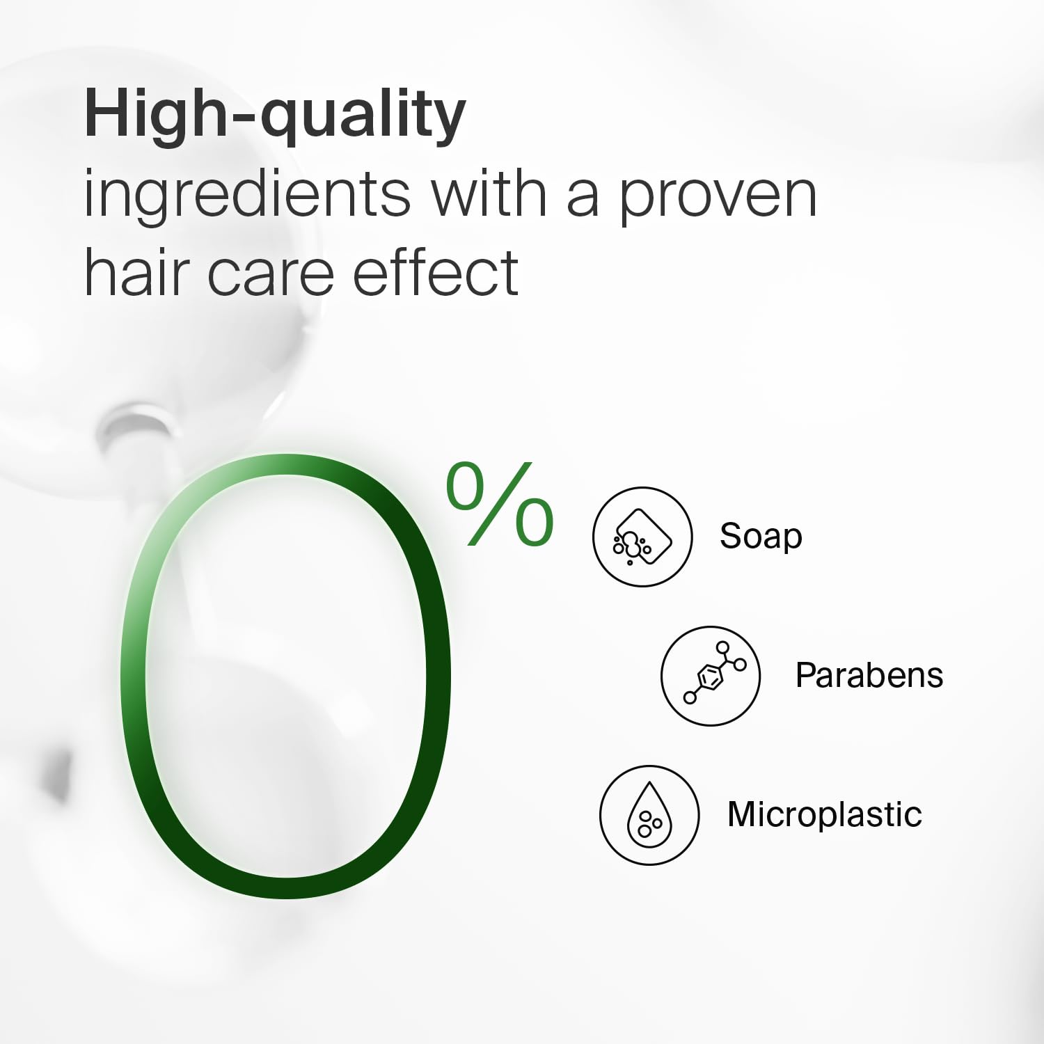 SEBAMED Everyday Shampoo hair-texture indicating healthier-looking strands after use