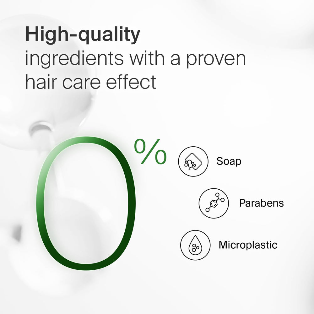 SEBAMED Everyday Shampoo hair-texture indicating healthier-looking strands after use