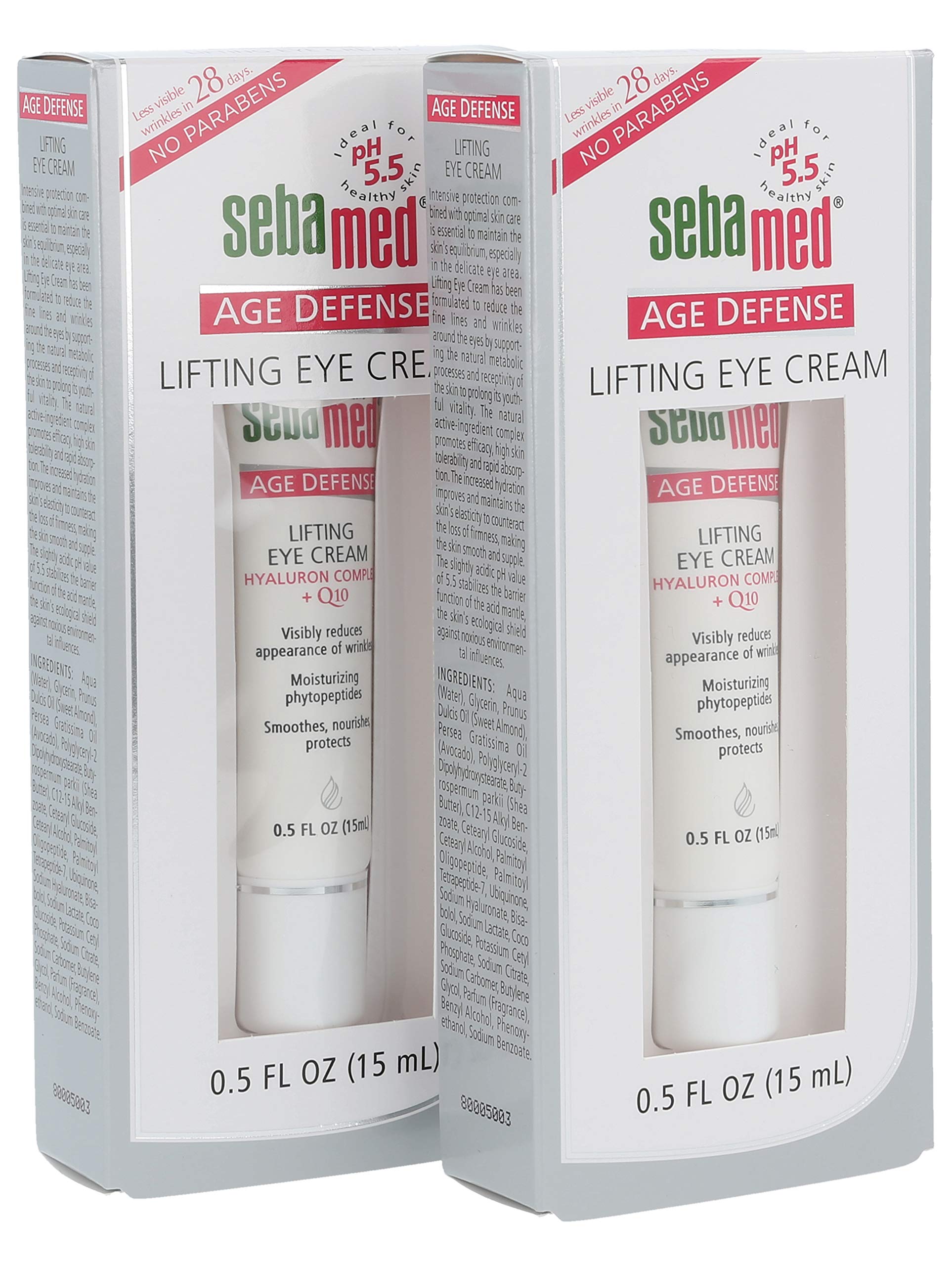 SEBAMED Hyaluron Complex eye cream being applied to the eye area