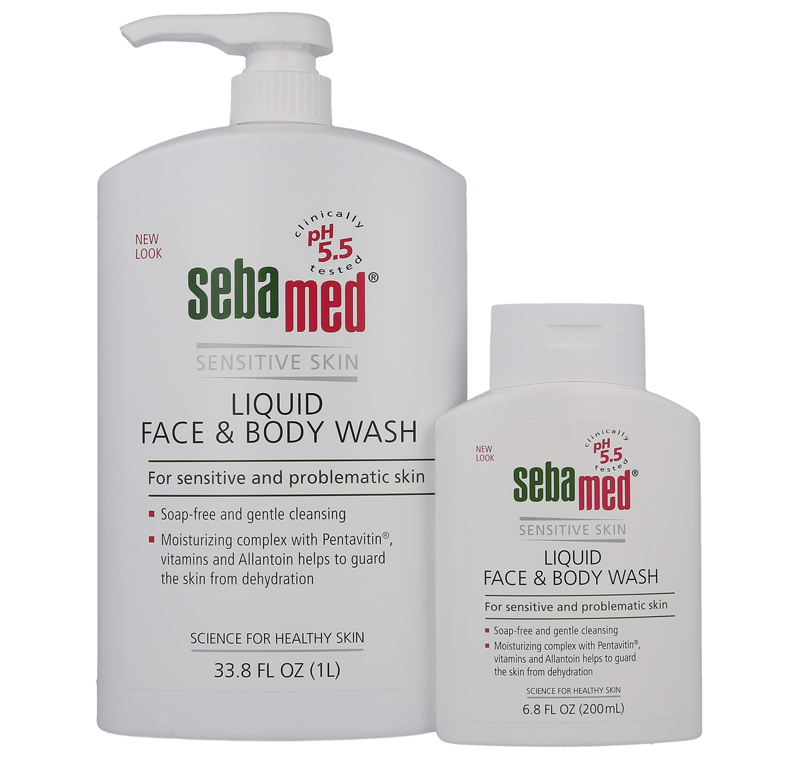 SEBAMED Liquid Face & Body Wash bottle for gentle face and body cleansing