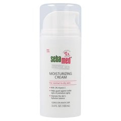 SEBAMED Moisturizing Face Cream pump bottle for sensitive skin and hydration.