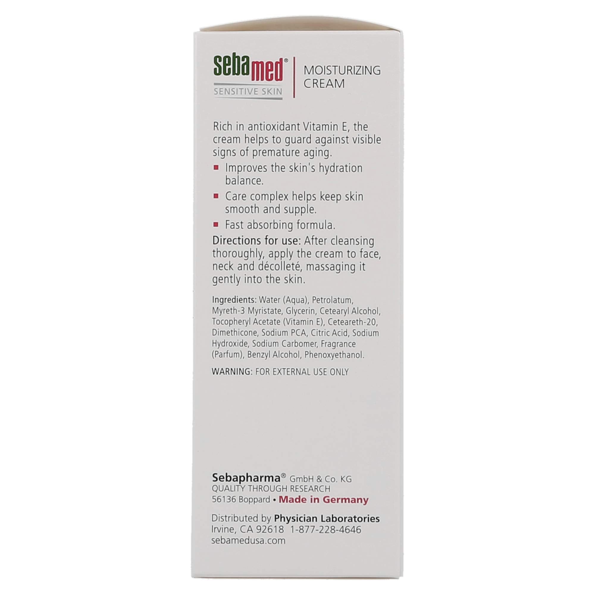 SEBAMED pH5-5 skin balance label suggests skin-friendly formulation.