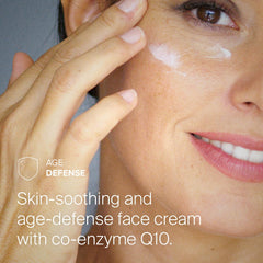 SEBAMED Q10 Protection Age Defense Face Cream on skin shows quick absorption and hydration