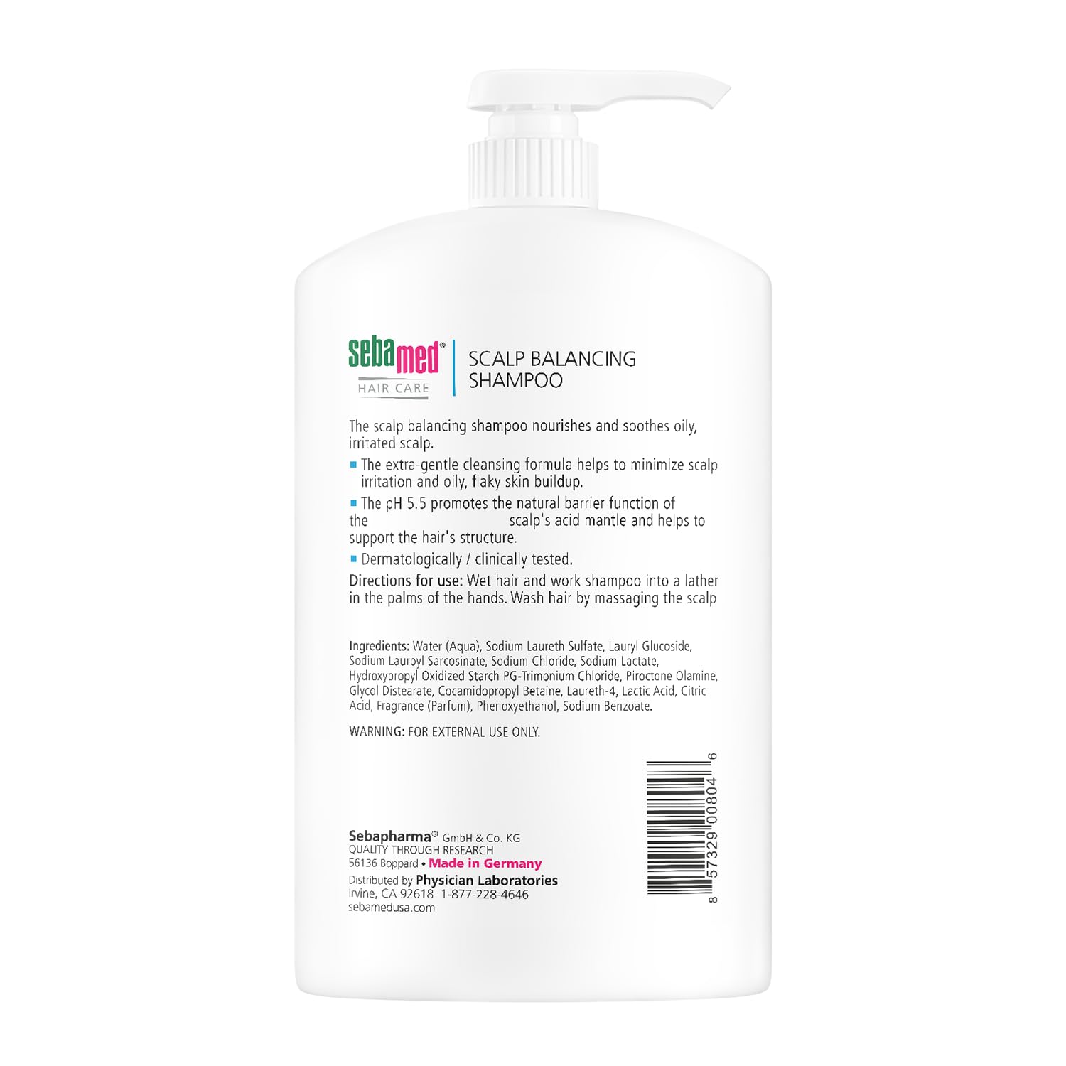 SEBAMED Shampoing anti-pelliculaire: texture douce pour cuir chevelu sensible.
