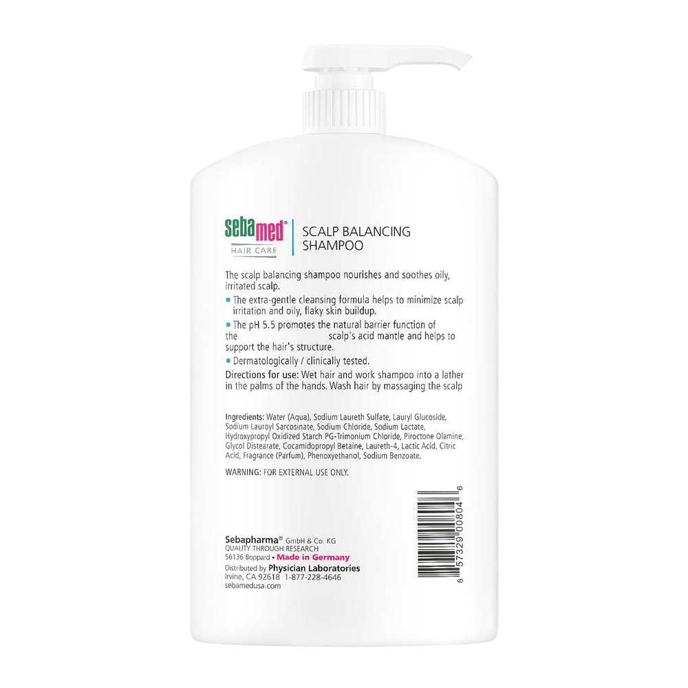 SEBAMED Shampoing anti-pelliculaire: texture douce pour cuir chevelu sensible.