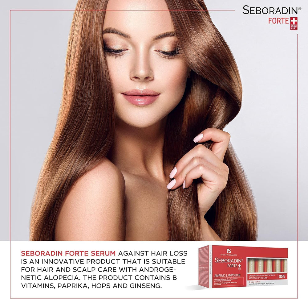 SEBORADIN ginseng stimulating hair growth on the scalp