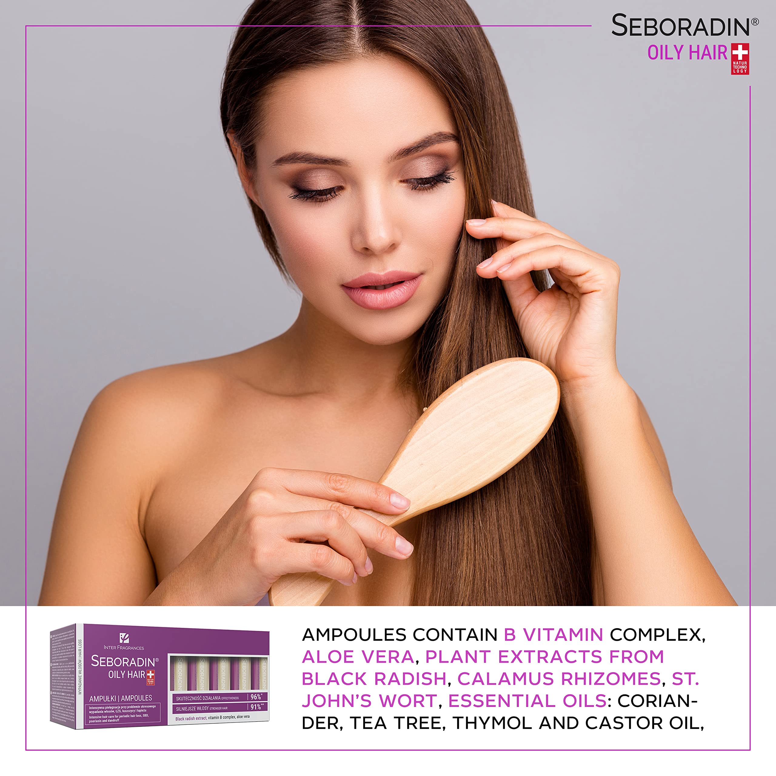 Seboradin oily hair control image — balanced moisture without weighing down.