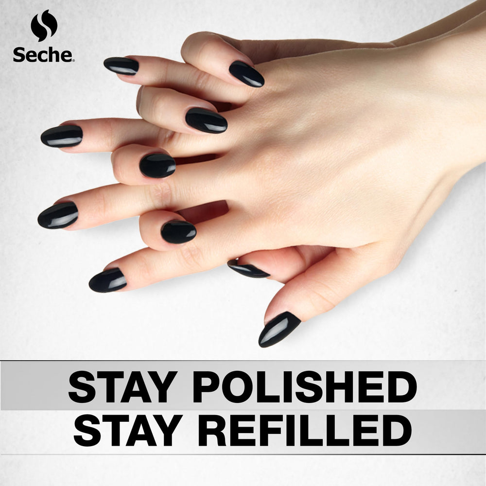 Seche Vite refill kit packaging shown for easy reordering.