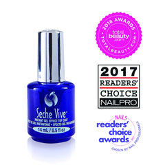 Seche Vive brush application highlighting fast-dry top coat.