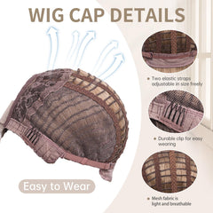 SeclitWu elastic-cap wig ensures comfortable, adjustable fit for all-day wear.