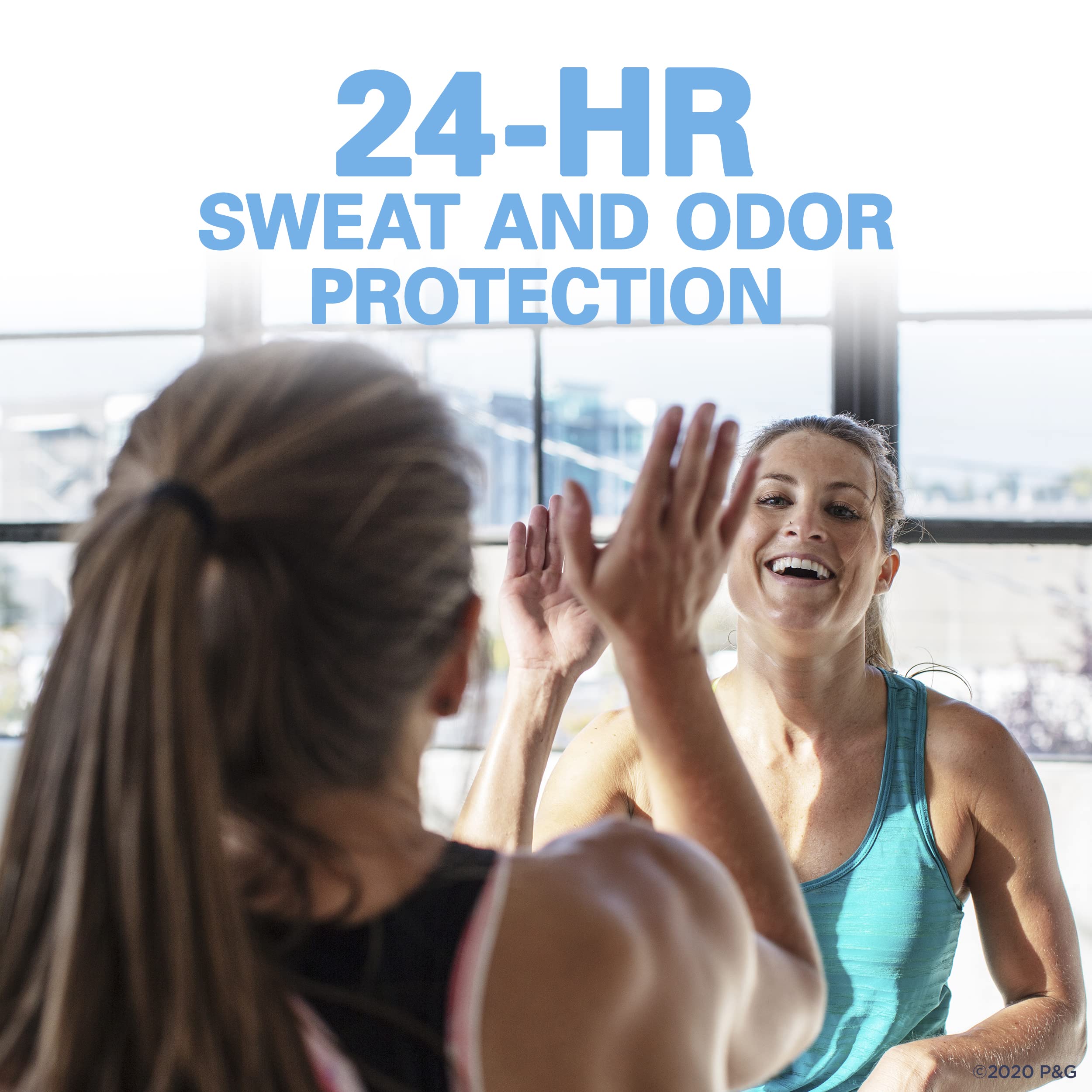 Secret antiperspirant deodorant 24hr protection stick displays reliable sweat and odor control.