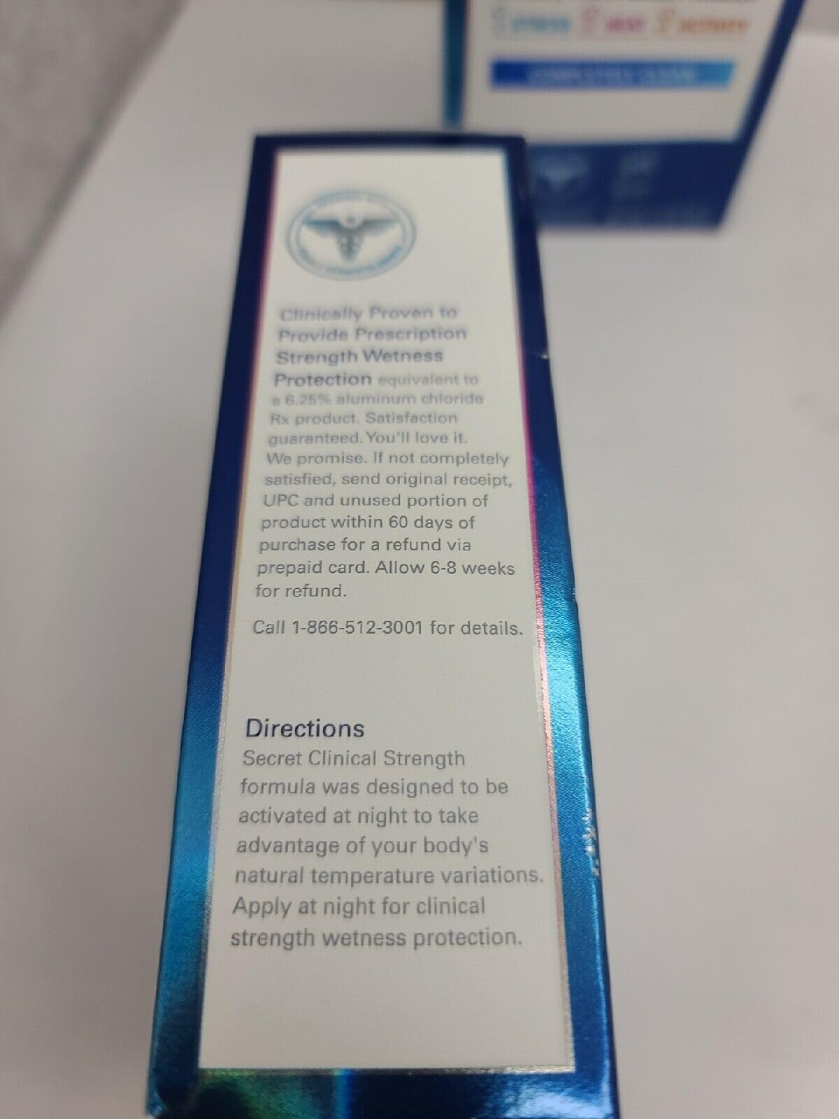 Secret Clinical Strength Clear Gel drying fast image emphasizes rapid, clean feel.