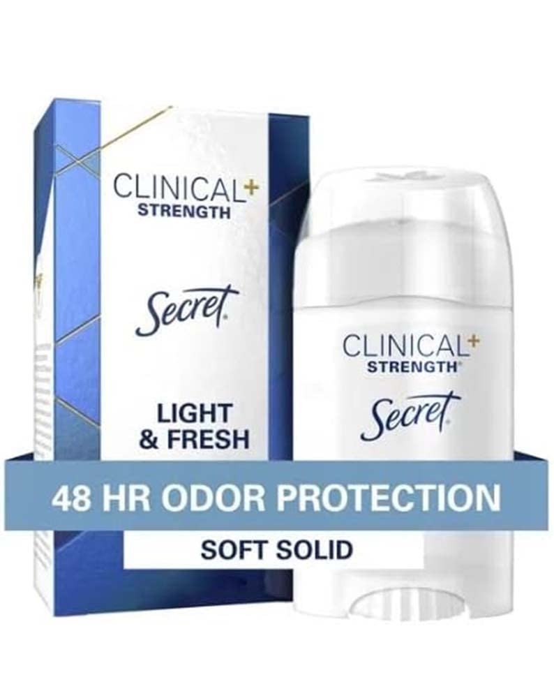 Secret Clinical Strength Unscented option for sensitive skin and gentle protection