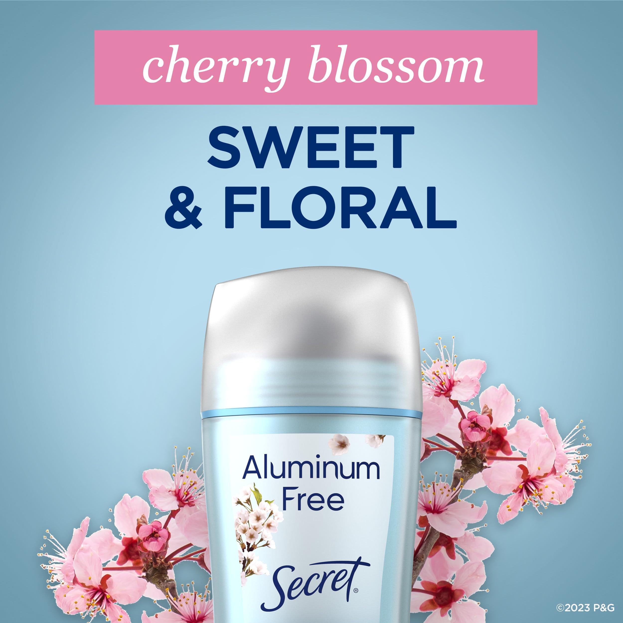 Secret cherry blossom scent close-up showing floral fragrance.