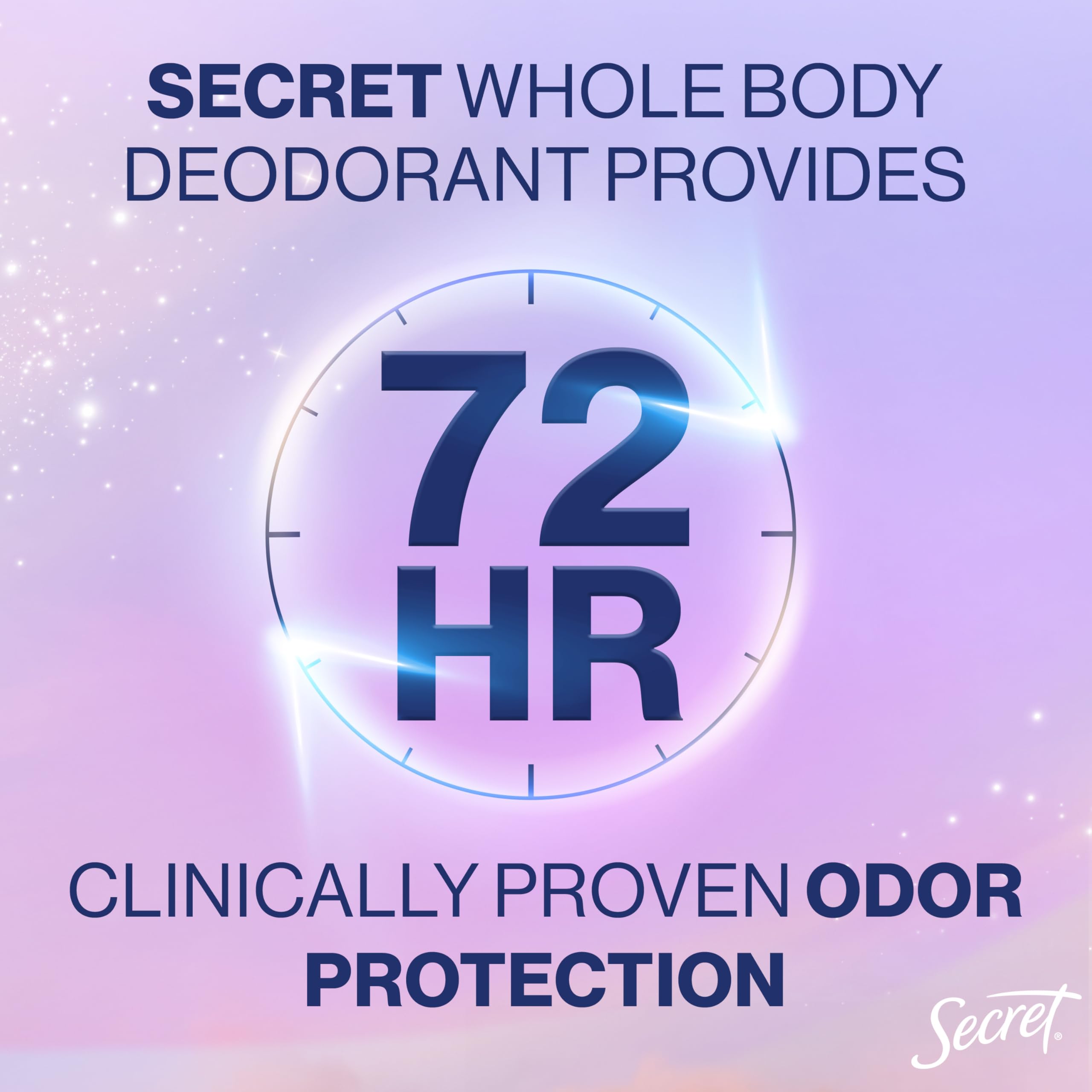 Secret Dry Feel Cream aluminum-free formula keeps skin comfortable.