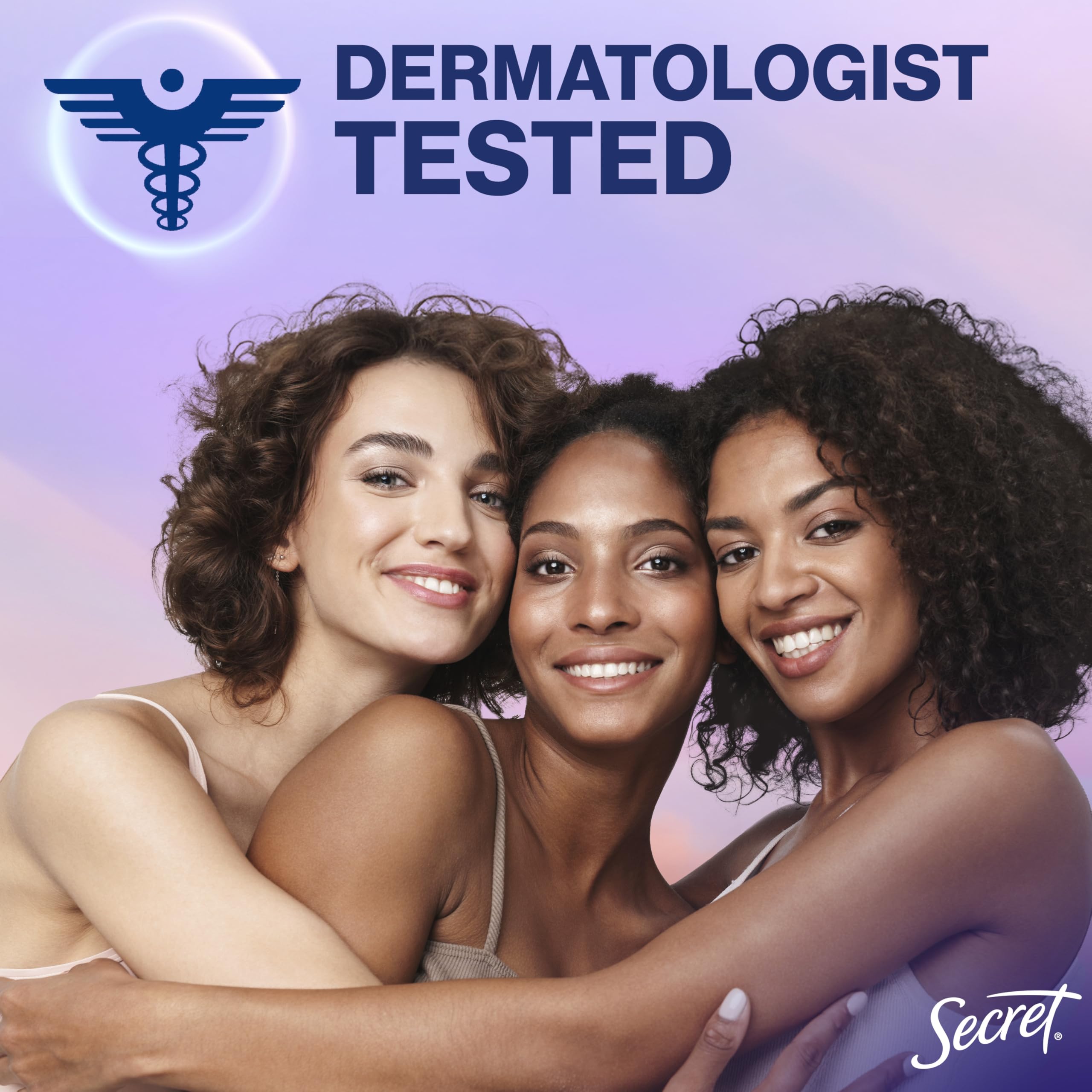 Secret Dry Feel Cream anti-chafe protection around thighs and sports gear.