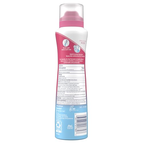 Secret Dry Spray bottle with rose scent, everyday freshness