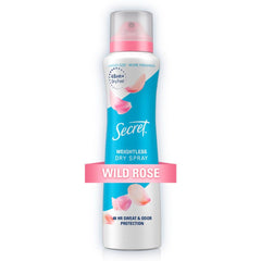 Secret Dry Spray bottle provides instant dry feel and all-day protection.