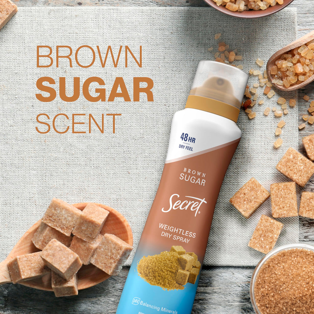 Secret Dry Spray night-out scent supports fresh confidence.