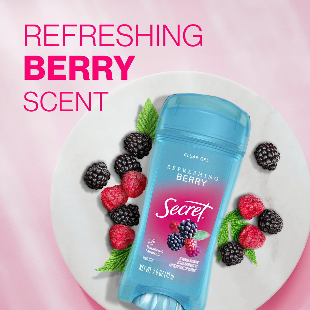 Secret Fresh berry-scent closeup evokes refreshing aroma