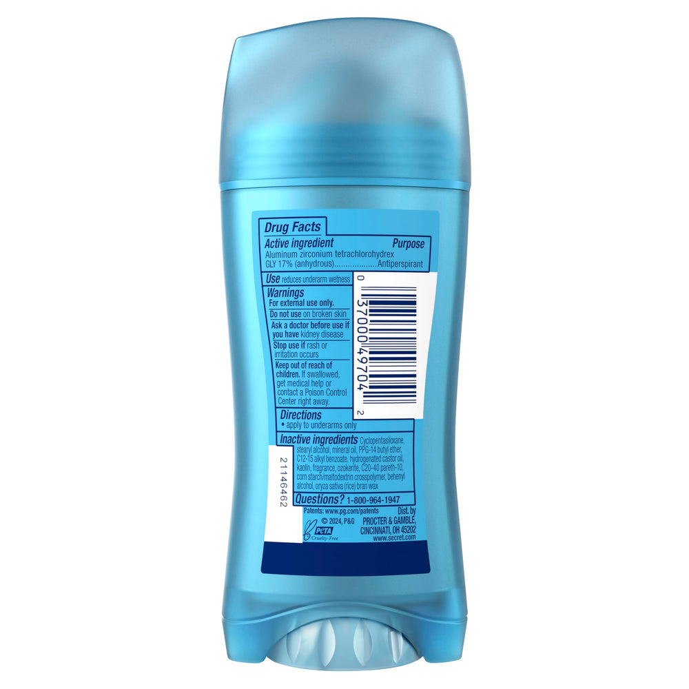 Secret Fresh front packaging focuses travel-friendly design and grip.