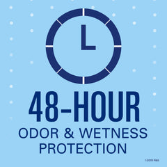 Secret Luxe Lavender odor control icon highlighting 48-hour protection.