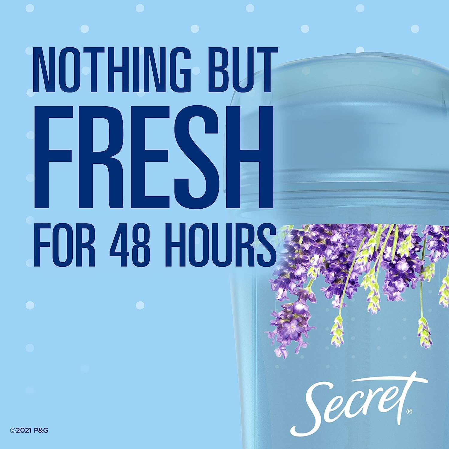 Secret Lavender Invisible Solid label close-up emphasizes a clear finish and dependable protection.