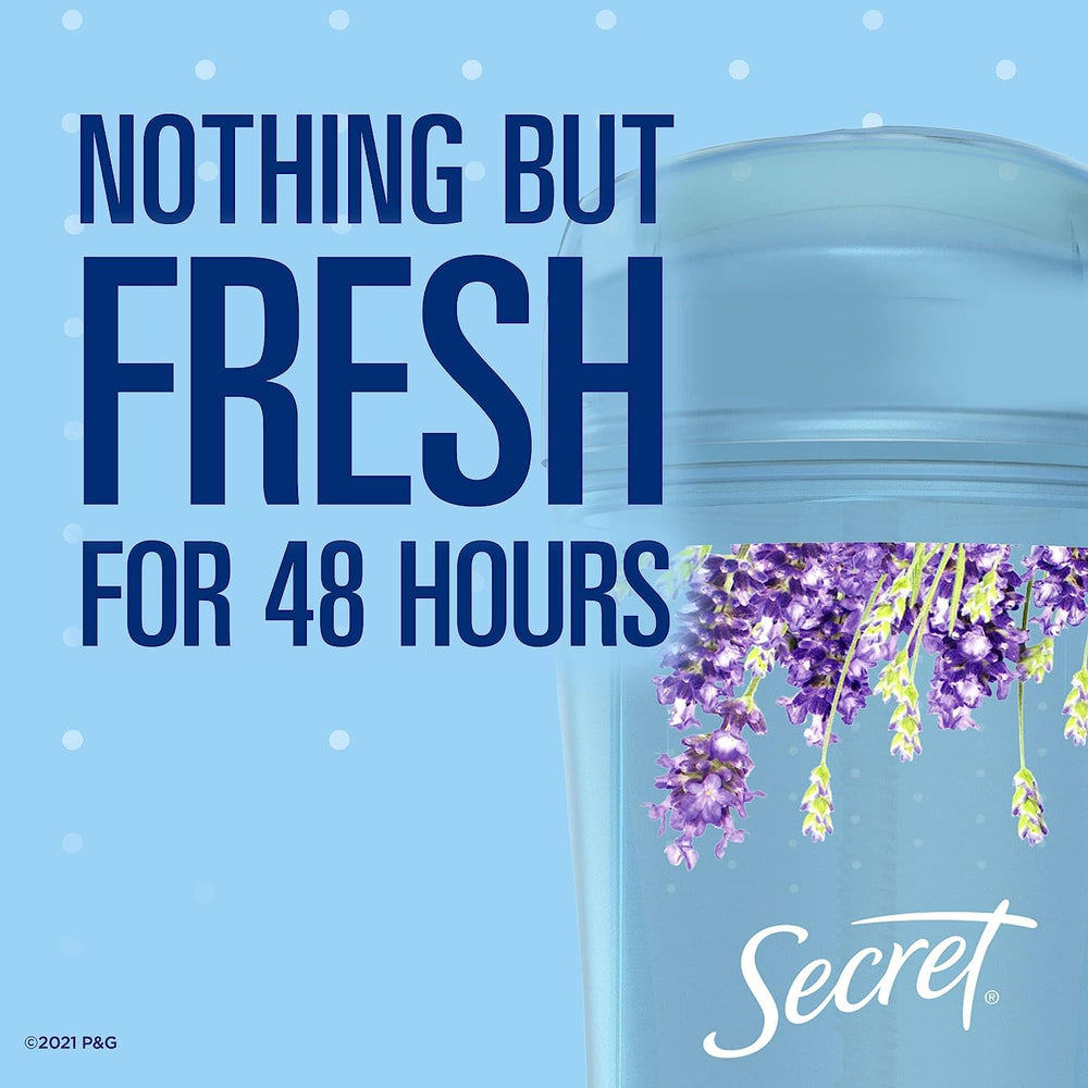 Secret Lavender Invisible Solid label close-up emphasizes a clear finish and dependable protection.