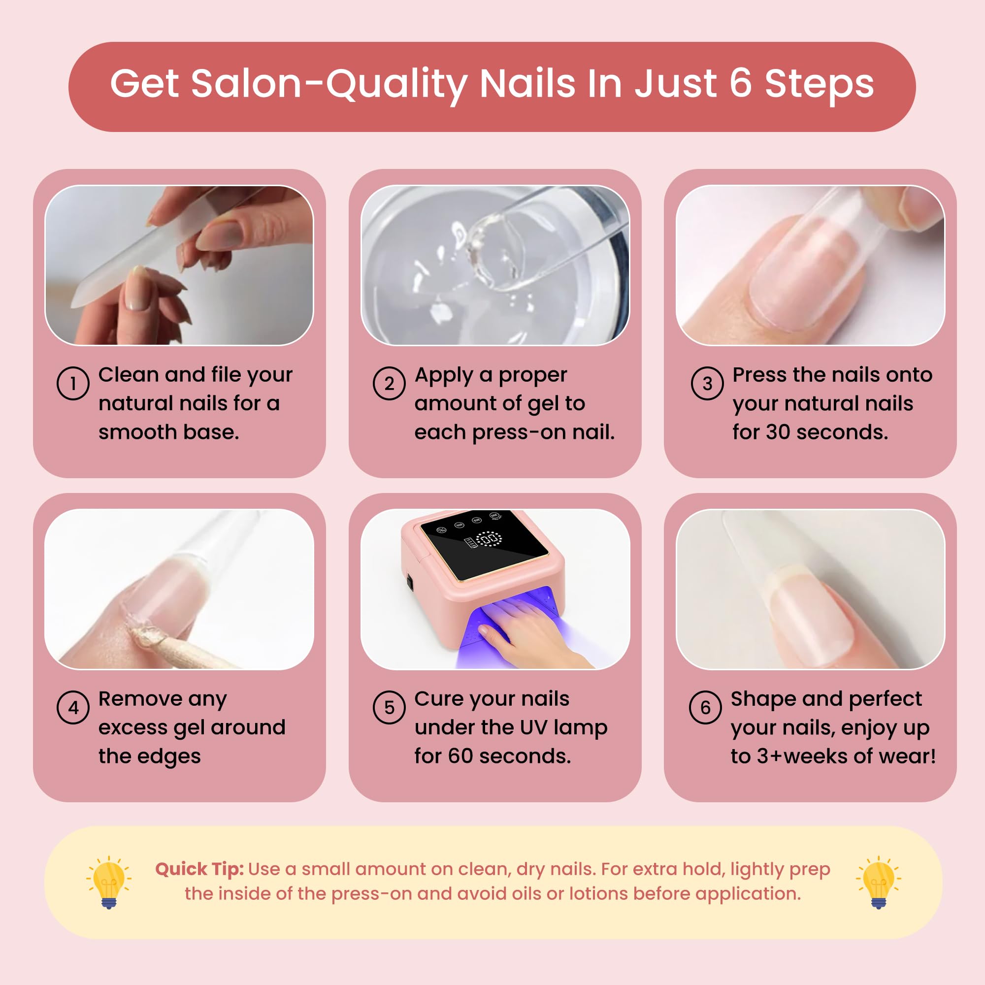 Secret Nails GLUI setup for versatile home or salon use.