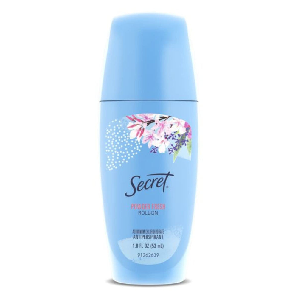 Secret Original Roll-On bottle close-up showing all-day dryness protection