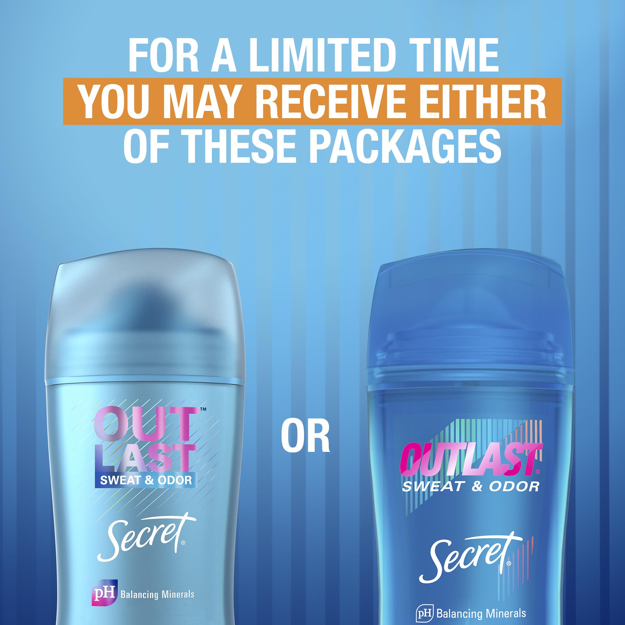 Secret Outlast 72-hour protection bottle shown for busy days