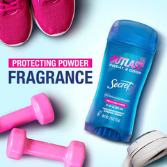 Secret Outlast clear gel application dries quickly without staining clothes
