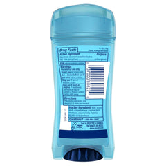 Close-up of Secret Outlast Clear Gel swipes for quick application.