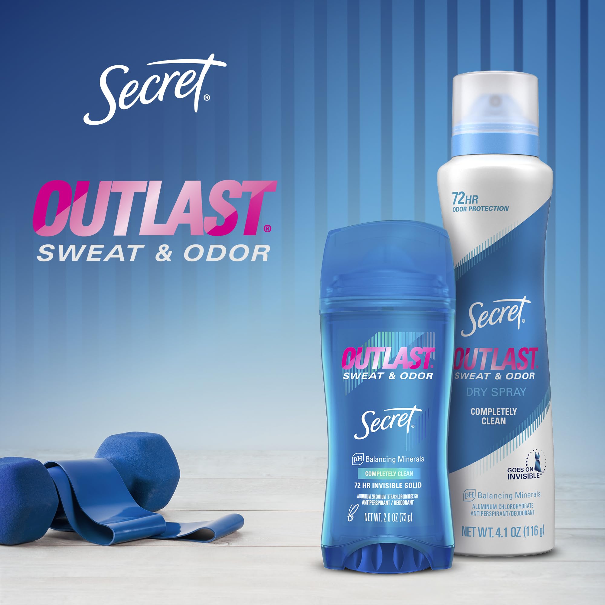 Secret Outlast cruelty-free by PETA badge image indicating ethical brand.