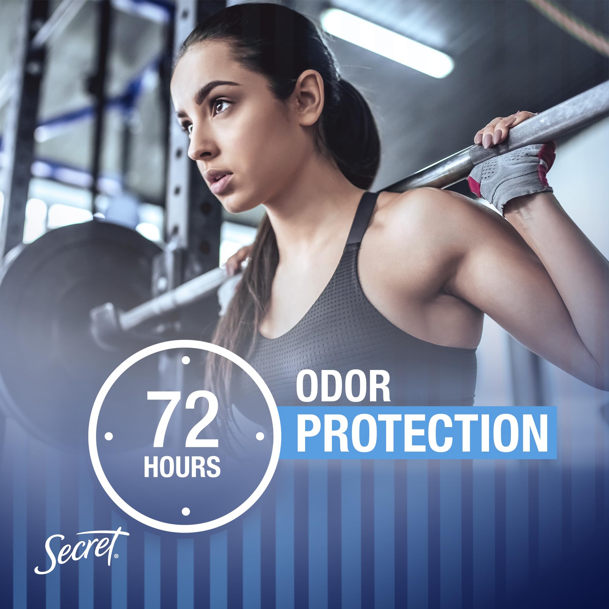 Secret Outlast pro-hyaluronic acid formula highlighting skin conditioning benefits.