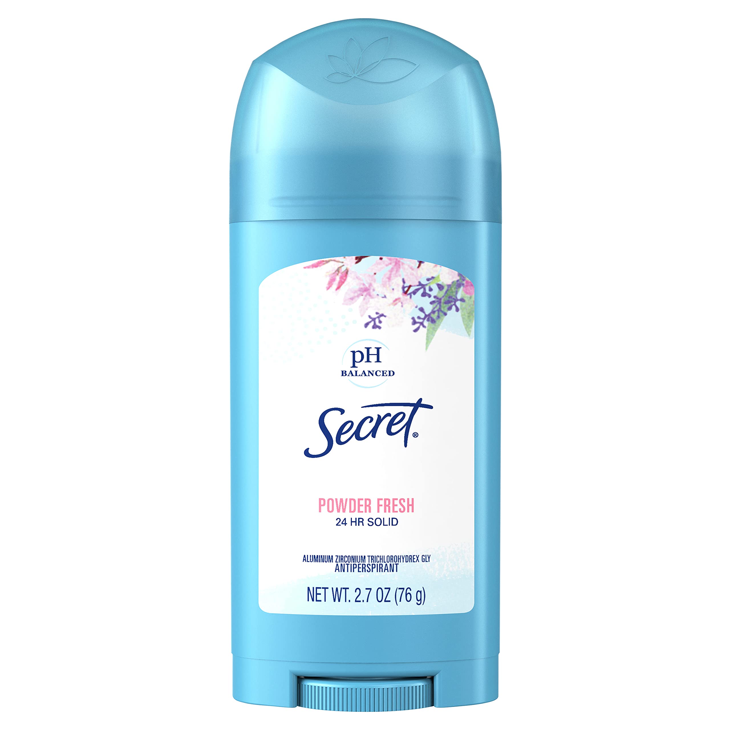 Secret Powder Fresh Invisible Solid antiperspirant, front view, invisible on fabric and skin comfortable.
