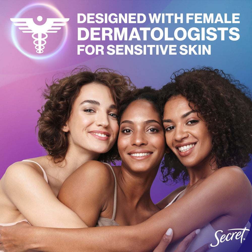Secret whole body deodorant cream pH-balanced minerals support skin balance.