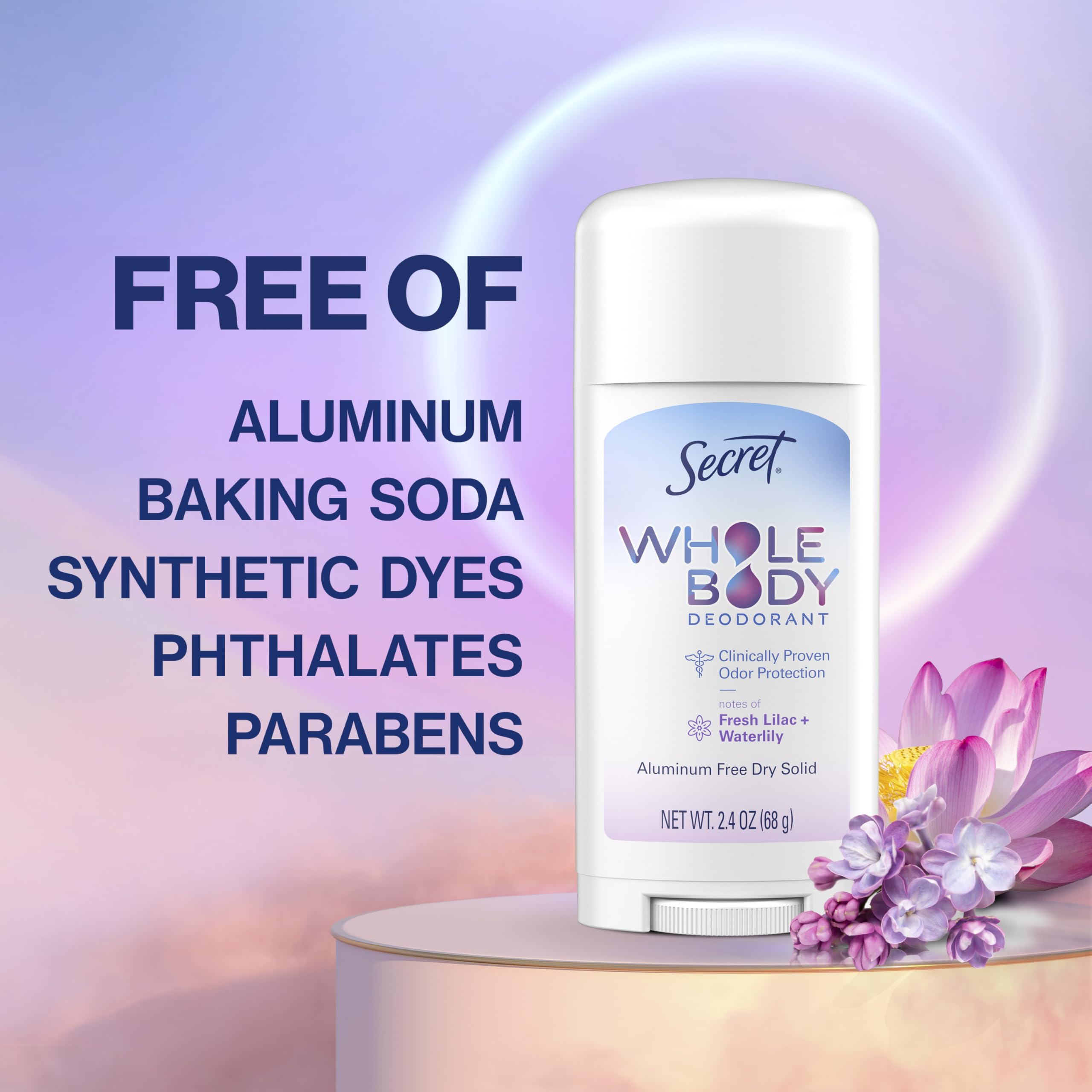 Secret Whole Body Deodorant Stick safe for private-area use
