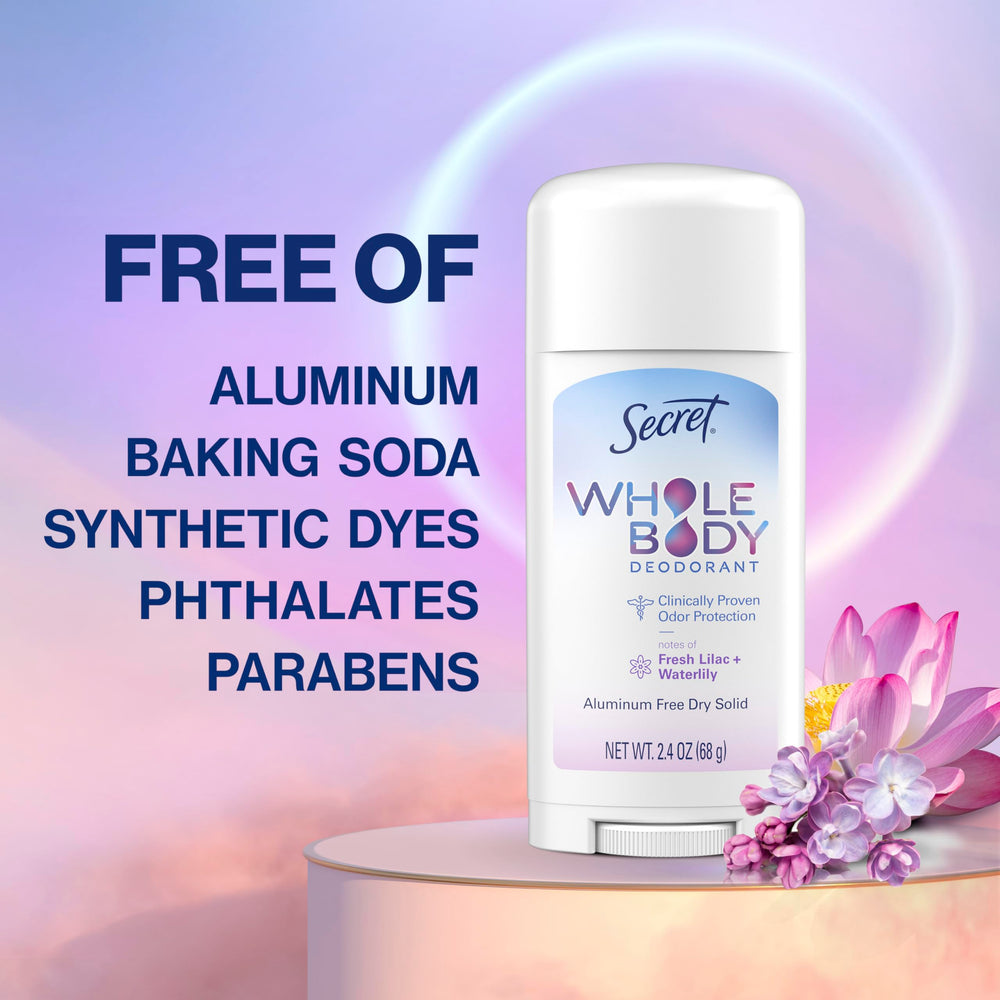 Secret Whole Body Deodorant Stick safe for private-area use